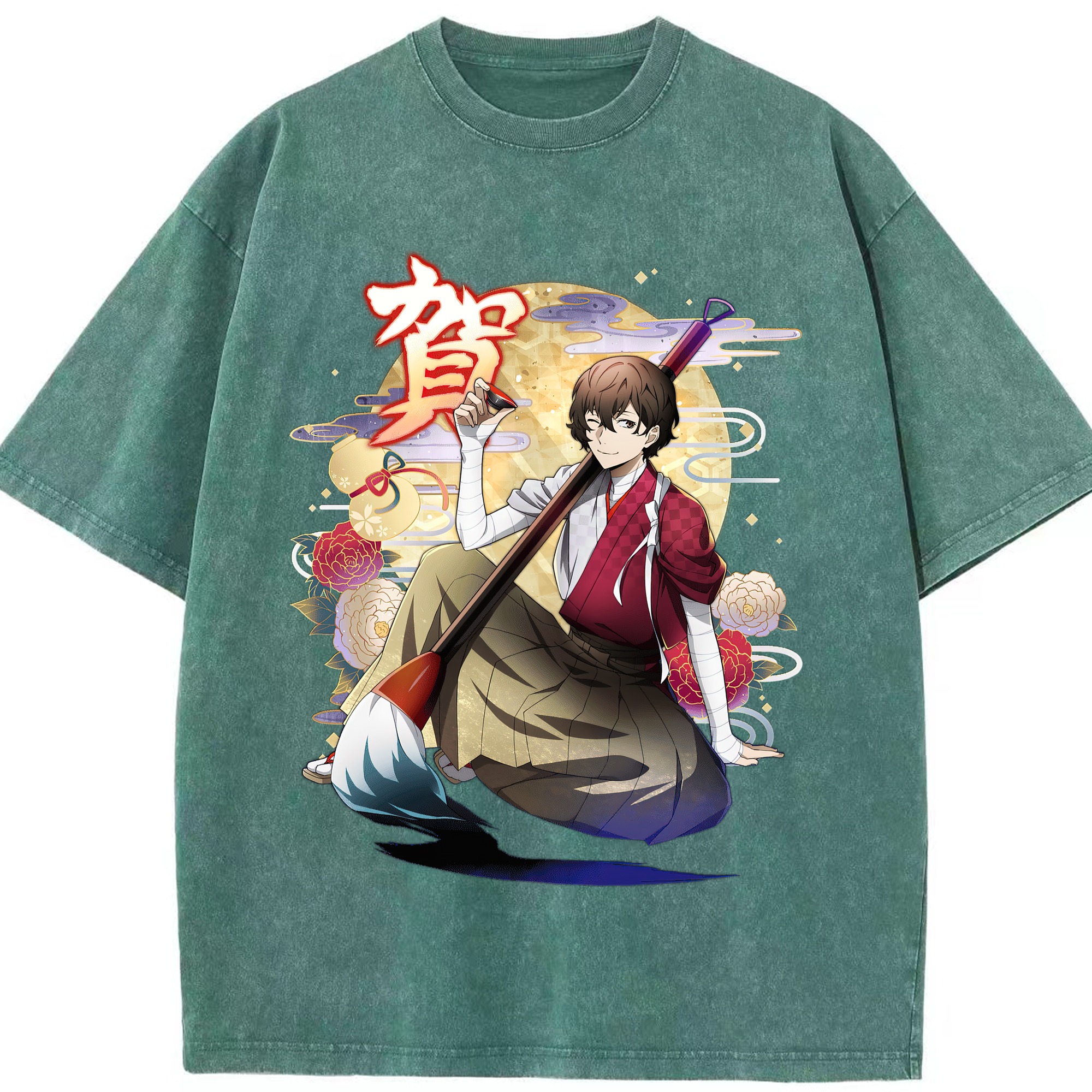（画像用） 文豪ストレイドッグス Bungo Stray Dogs 綿100% ヴィンテージ風 半袖Tシャツ（フロントプリント）
